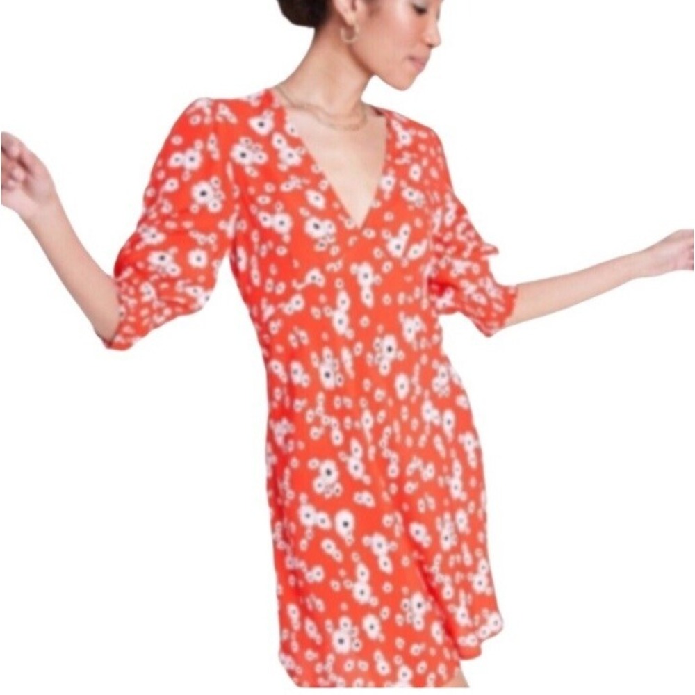 16w/18w RIXO Red Floral Mini Dress Limited Edition Daisy‎